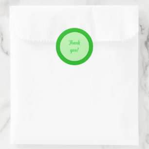 Gracias en Pegatinas de Círculo Verde