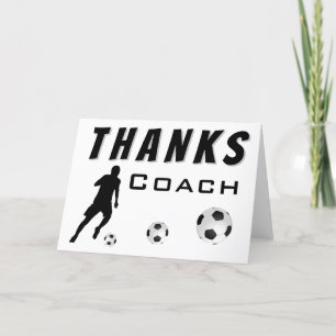 Gracias entrenador jugador de fútbol - Tarjeta de
