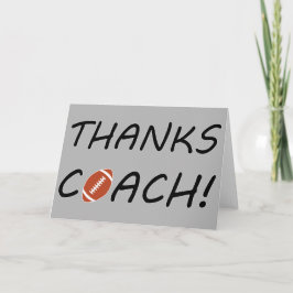 ¡Gracias entrenador! Tarjeta de agradecimiento al