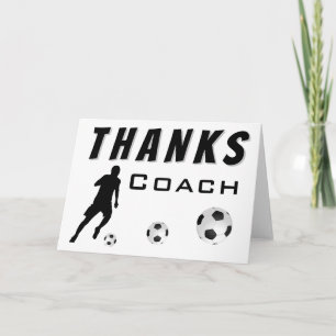 Gracias Entrenador Tarjeta de agradecimiento para 