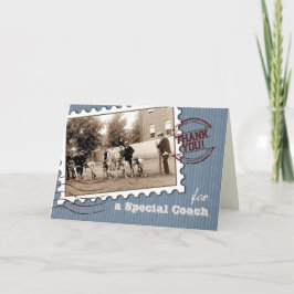 Gracias Entrenador. Tarjeta de Personalizado de de