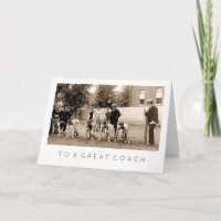 Gracias Entrenador. Tarjetas de felicitación para