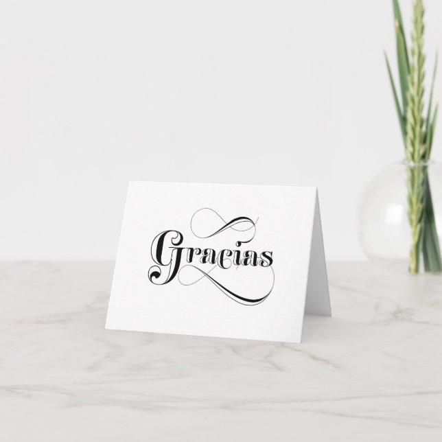 Gracias Español Tarjetas (Anverso)