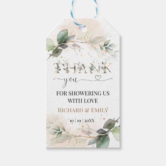 Gracias etiqueta (Anverso)