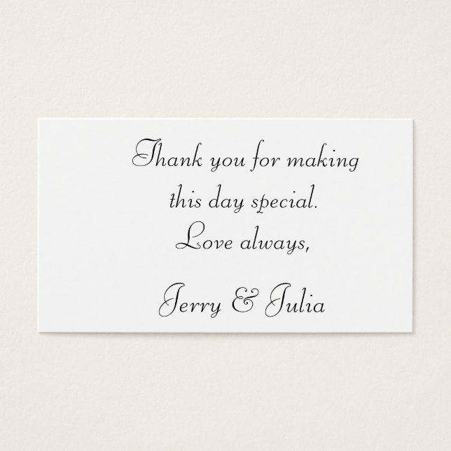 Gracias etiqueta 2 de lado (Frente)