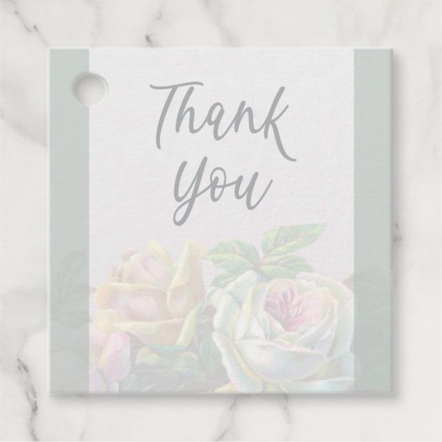 Gracias Etiqueta De Favor (Anverso)