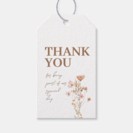 Gracias etiqueta de regalo