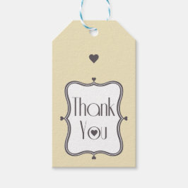 Gracias etiqueta de regalo