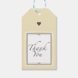 Gracias etiqueta de regalo