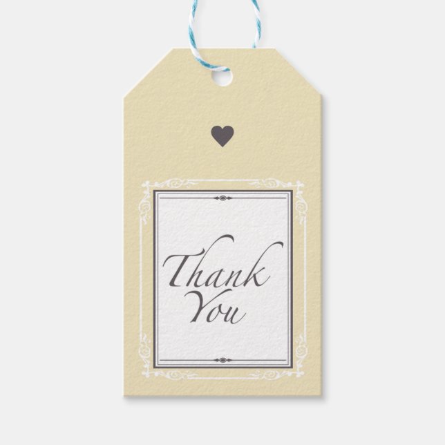 Gracias etiqueta de regalo (Anverso)