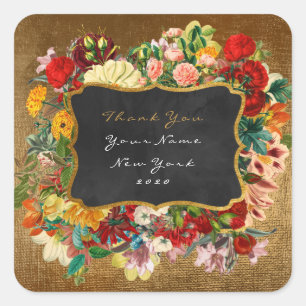 Gracias Etiqueta De Regalo Purpurina De Oro Vip Ro