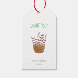 ¡Gracias! etiqueta para florista, floristería