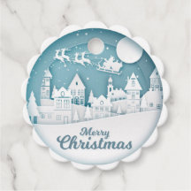 Gracias, Feliz Navidad. Etiquetas de Favor