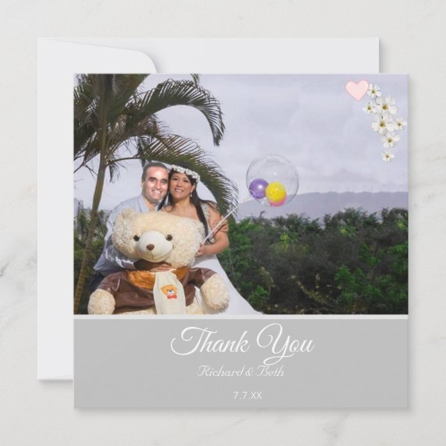 Gracias Floral Bride & Groom Gracias Boda (Anverso)