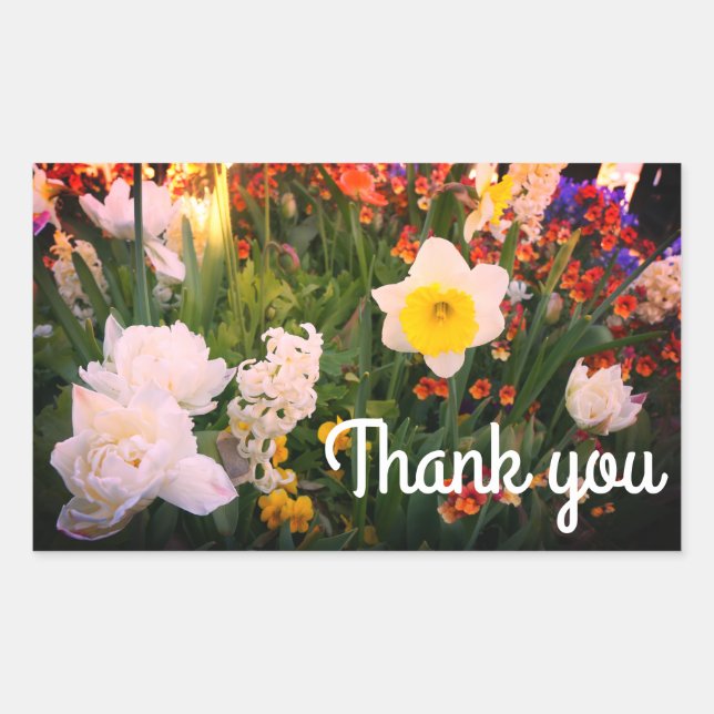 Gracias Flores De Primavera #1-1 Pegatinas (Anverso)