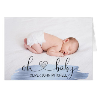 Gracias FOTO azul del oro el | del OH Baby Shower