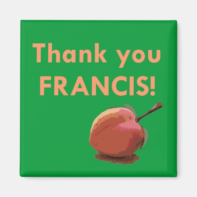 ¡Gracias, Francis! Imán (Frente)
