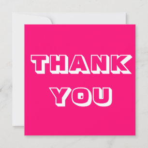 Gracias, fuchsia, tarjeta moderna rosa-rosa-calien