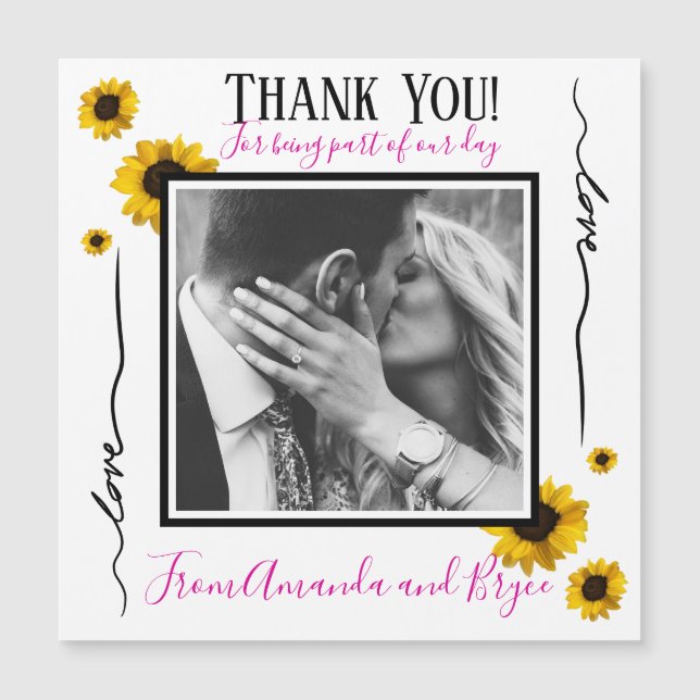 Gracias girasoles dorados simples (Anverso)