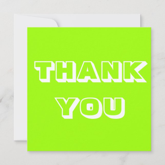 Gracias, gracias, artreuse blanco verde (Anverso)