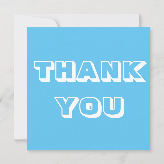 Gracias, gracias, blanco azul claro (Anverso)