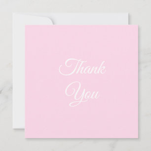 Gracias, gracias tarjeta elegante clásica rosa cla