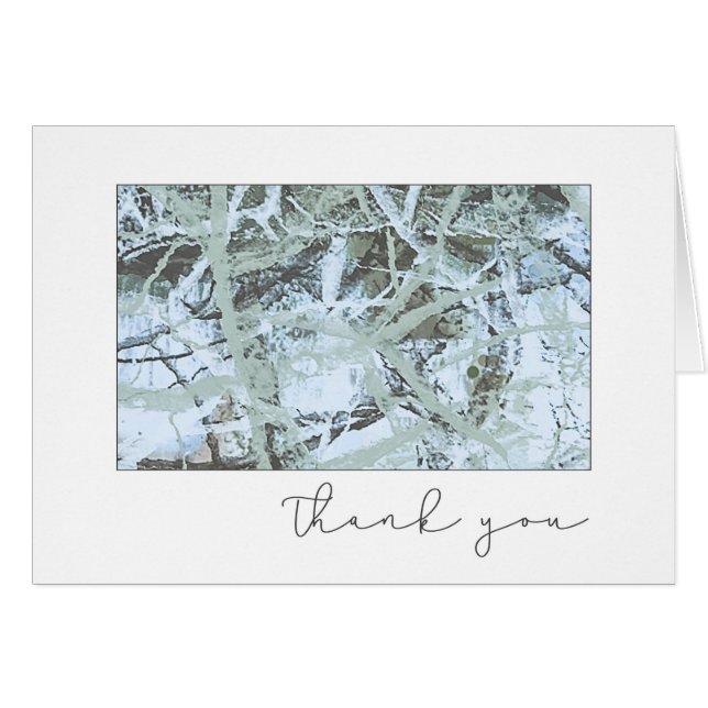 Gracias Green pálido Abstract Art (Anverso (Horizontal))