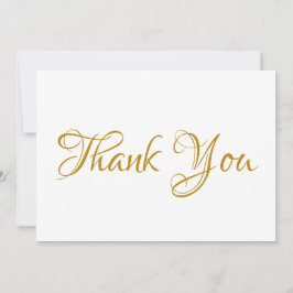 Gracias guión elegante tarjeta de nota blanca oscu