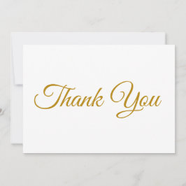 Gracias guión elegante tarjeta de nota blanca oscu