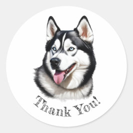 ¡Gracias Husky! Pegatinas