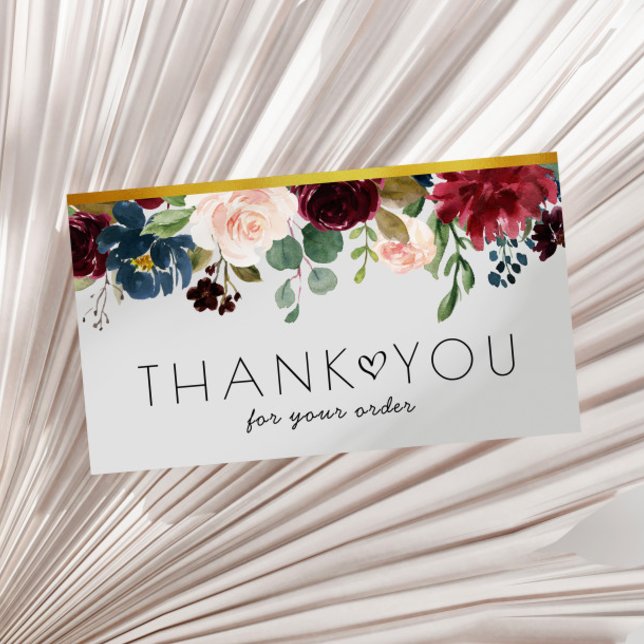 gracias insertar tarjeta de visita floral (Subido por el creador)