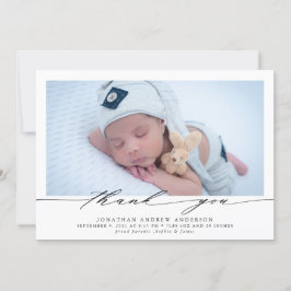 Gracias, Invitación de Collage de fotos de Nacimie