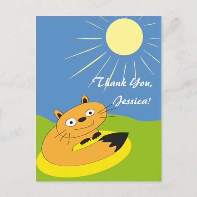 Gracias, Jessica! Tarjeta postal (Anverso)