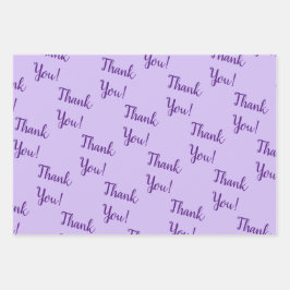 Gracias! Juego de hojas de papel de envolvimiento 