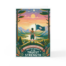 Gracias, Kind Scout Leader. Tarjeta de agradecimie