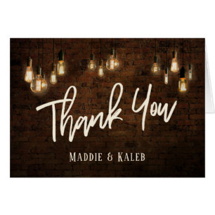 Gracias Ladrillos Industriales con Edison Lights