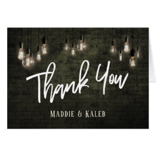 Gracias Ladrillos Industriales con Edison Lights