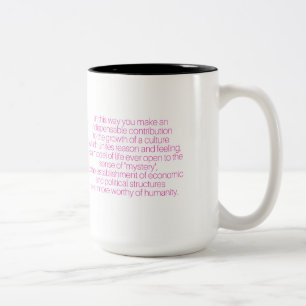 Gracias las mujeres que trabajan la taza