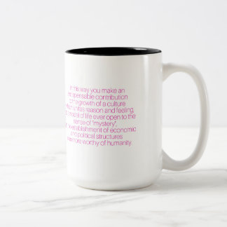 Gracias las mujeres que trabajan la taza