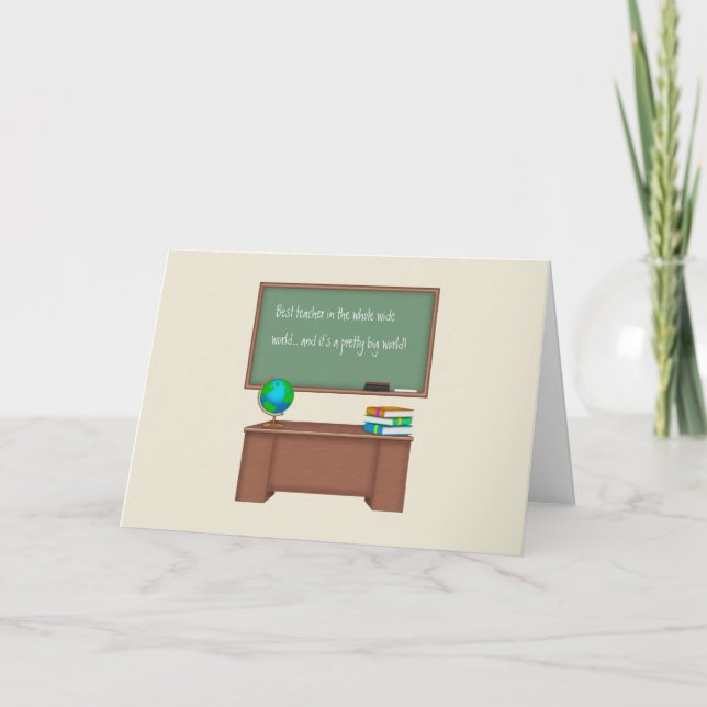 Gracias las tarjetas de profesor (Anverso)