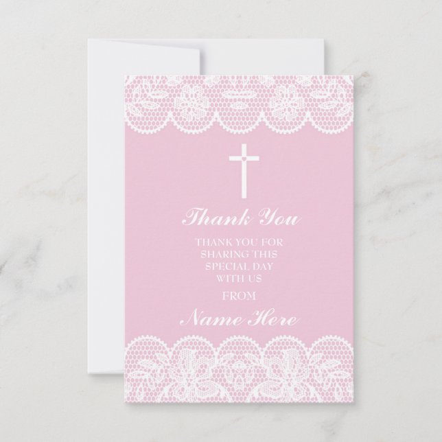 Gracias las tarjetas santas florales de la cruz (Anverso)