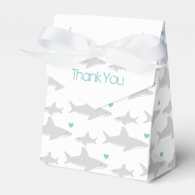 Gracias, linda caja de favores verdes de Baby Show (Front Side)