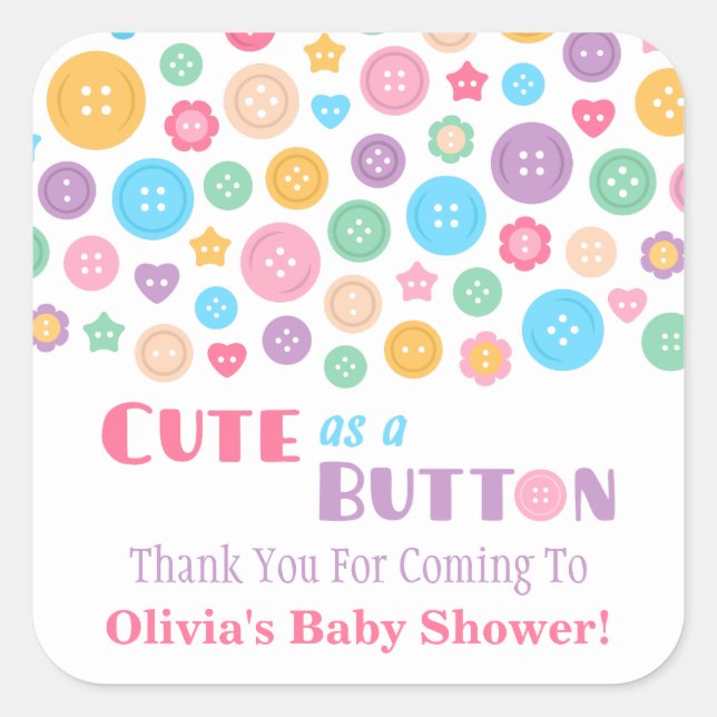 Gracias Lindas como un Botón Pegatinas para Baby S (Anverso)