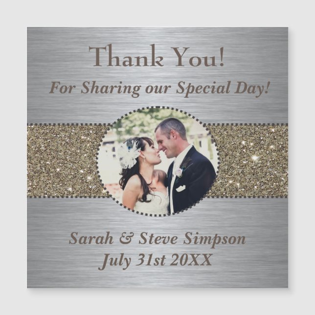 Gracias los imanes de la boda (Anverso)