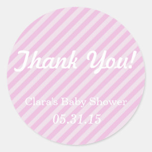 Gracias los pegatinas de Baby Shower