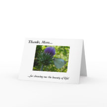 Gracias Mamá Cartas De Nota De Thistle Púrpura