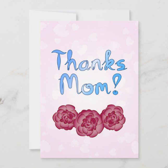 Gracias Mamá con Flor de Clavel para el Día de la  (Anverso)