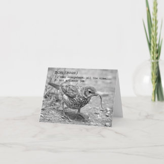 Gracias, mamá. (La tarjeta dice que ella oscila)