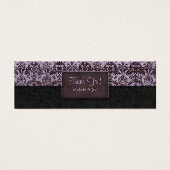 Gracias Marcador Damask Purple Black (Frente)
