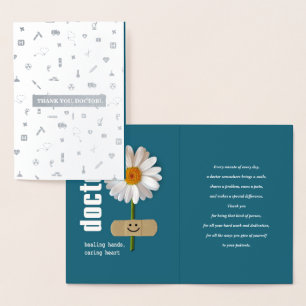 Gracias, Médica. Tarjetas de lujo para Relieves me